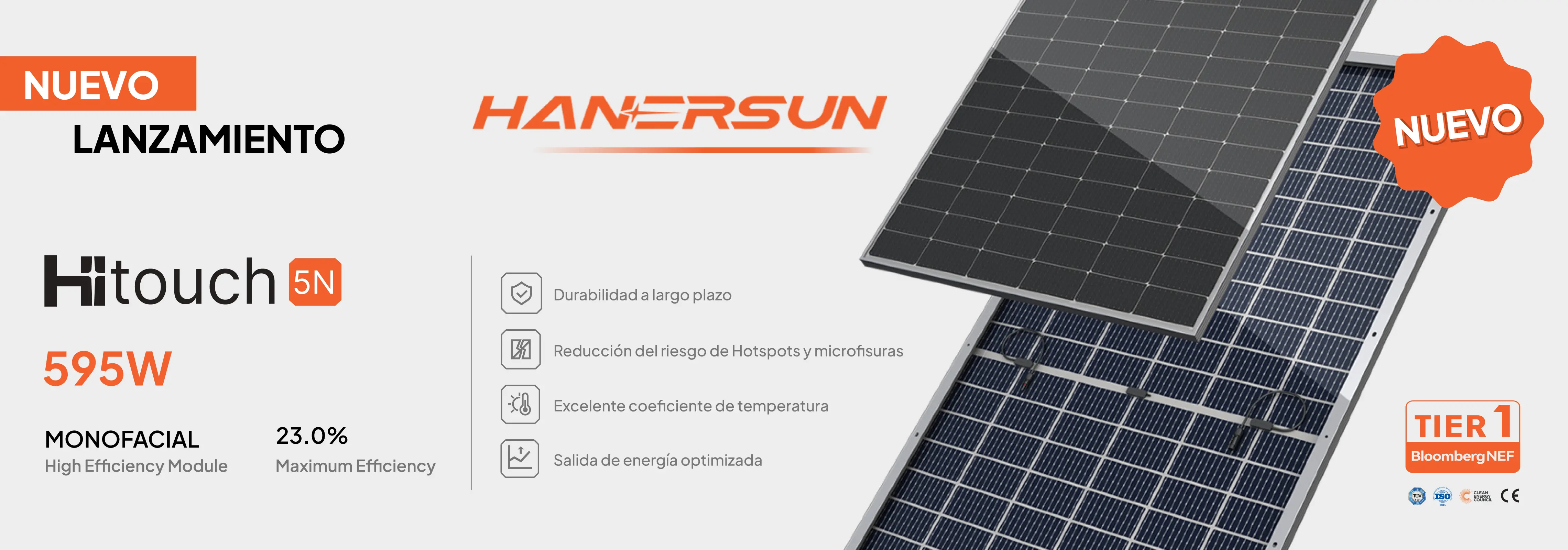Lanzamiento del panel solar hannersun
